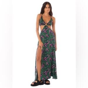 Maaji Water Rose Rosalina Long Dress S